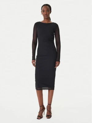 Patrizia Pepe Sukienka koktajlowa 8A1604 / 376-K103 Czarny Regular Fit
