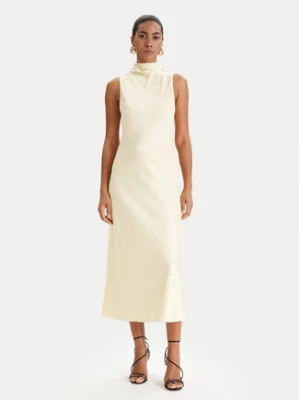 Patrizia Pepe Sukienka koktajlowa 8A1627/A269-Y478 Żółty Regular Fit