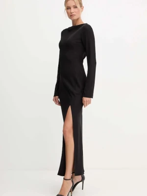 Patrizia Pepe sukienka kolor czarny maxi prosta 2A2999 A454