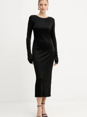 Patrizia Pepe sukienka kolor czarny midi dopasowana 8A1505 J303