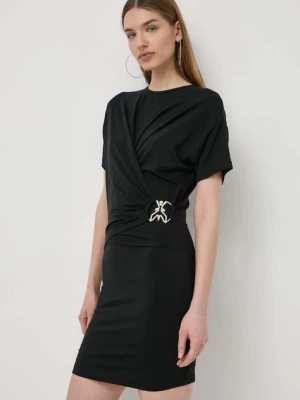Patrizia Pepe sukienka kolor czarny mini dopasowana 2A2760 J206