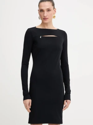 Patrizia Pepe sukienka kolor czarny mini dopasowana 8A1496 J129