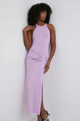 Patrizia Pepe sukienka kolor fioletowy maxi dopasowana 2A2756 J206