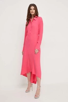 Patrizia Pepe sukienka kolor różowy maxi rozkloszowana 8A1271 A8I1