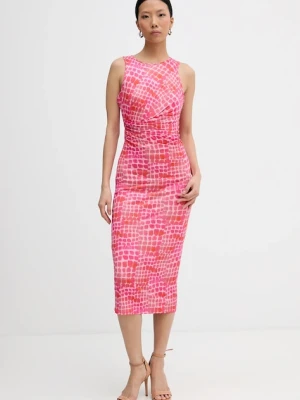 Patrizia Pepe sukienka kolor różowy midi dopasowana 8A1649 J408