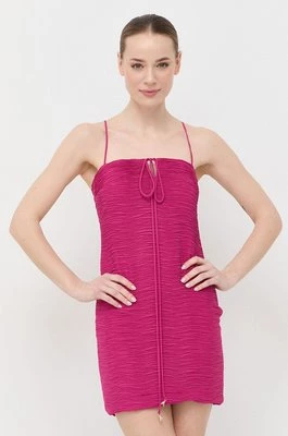Patrizia Pepe sukienka kolor różowy mini prosta