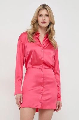 Patrizia Pepe sukienka kolor różowy mini rozkloszowana 8A1260 A644