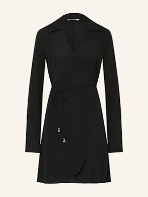 Patrizia Pepe Sukienka Kopertowa schwarz