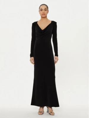 Patrizia Pepe Sukienka wieczorowa 8A1443 J015 Czarny Regular Fit