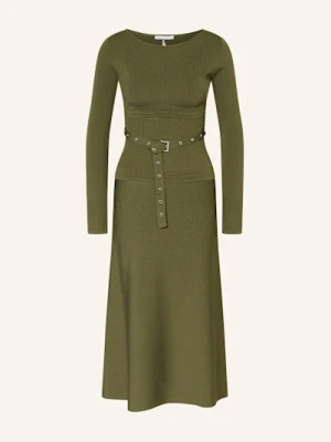 Patrizia Pepe Sukienka Z Dzianiny gruen