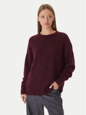 Patrizia Pepe Sweter 2K0326/K293-M536 Bordowy Regular Fit