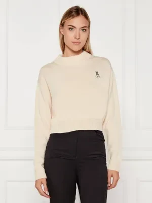 Patrizia Pepe Sweter | Cropped Fit | z dodatkiem wełny