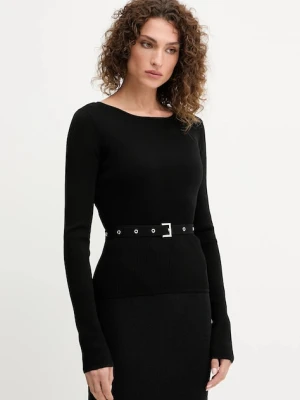 Patrizia Pepe sweter damski kolor czarny lekki 8K0309 K274