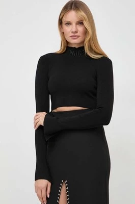 Patrizia Pepe sweter damski kolor czarny lekki z półgolfem
