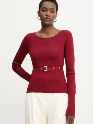 Patrizia Pepe sweter damski kolor czerwony lekki 8K0309 K274