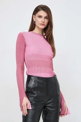 Patrizia Pepe sweter damski kolor różowy lekki 8K0174 K173