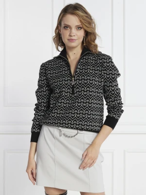 Patrizia Pepe Sweter | Regular Fit czarny