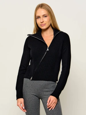 Patrizia Pepe Sweter | Regular Fit | z dodatkiem wełny czarny