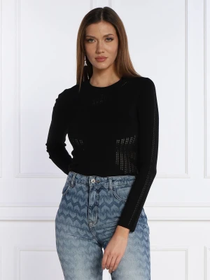 Patrizia Pepe Sweter | Slim Fit czarny