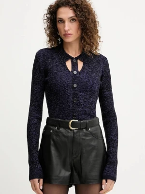 Patrizia Pepe sweter z domieszką wełny damski kolor fioletowy lekki 8K0302 K269