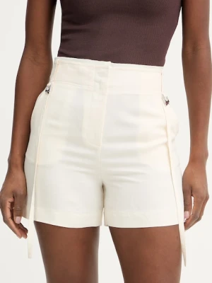 Patrizia Pepe szorty damskie z dodatkiem lnu