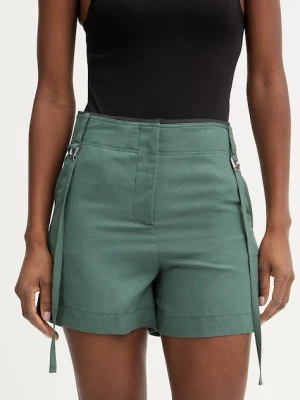 Patrizia Pepe szorty damskie z dodatkiem lnu