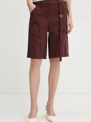 Patrizia Pepe szorty eleganckie damskie z wiskozy