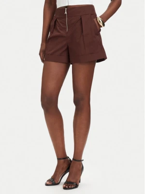Patrizia Pepe Szorty materiałowe 2P1751 / A9B9-B887 Brązowy ciemny Regular Fit