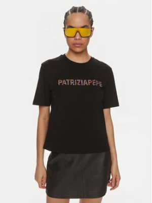 Patrizia Pepe T-Shirt 2M4389/J089-K103 Czarny Regular Fit