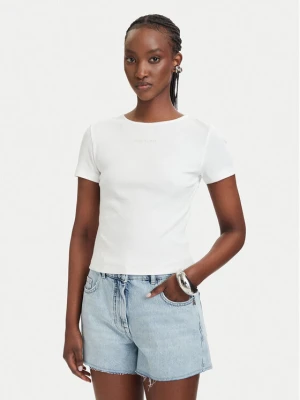 Patrizia Pepe T-Shirt 2M4522 / J407-W146 Biały Slim Fit