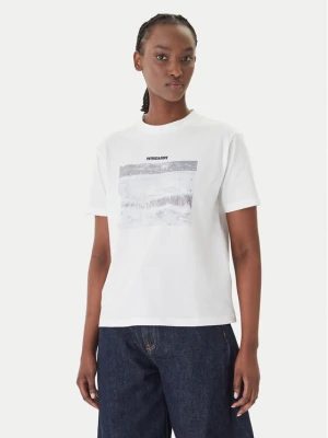 Patrizia Pepe T-Shirt 2M4536 / J427-W146 Biały Regular Fit