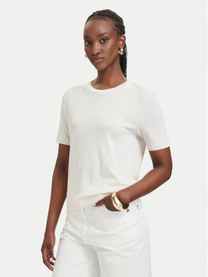 Patrizia Pepe T-Shirt 2M4542 / J419-W417 Kremowy Regular Fit