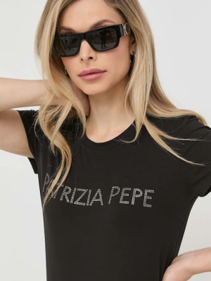 Patrizia Pepe T-shirt damski z wiskozą