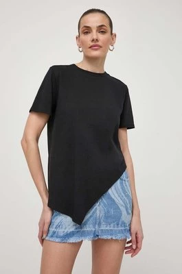 Patrizia Pepe t-shirt bawełniany damski kolor czarny 2M4378 J111