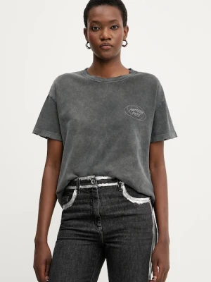 Patrizia Pepe t-shirt bawełniany damski kolor szary 8M1714 J128