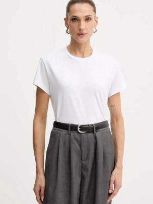 Patrizia Pepe t-shirt bawełniany kolor biały