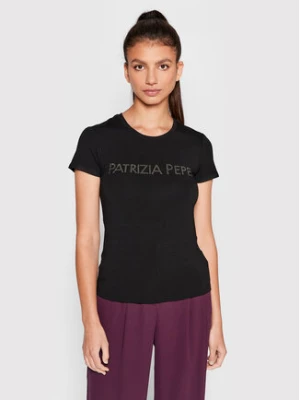 Patrizia Pepe T-Shirt CM1419/J013-K103 Czarny Regular Fit