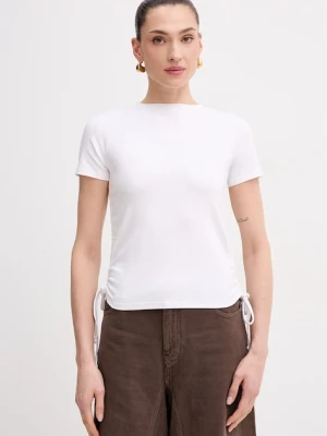 Patrizia Pepe t-shirt damski bawełniany z elastanem