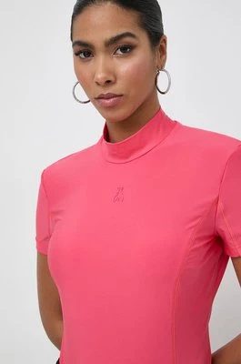 Patrizia Pepe t-shirt damski kolor różowy z półgolfem 8M1555 J011