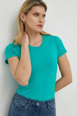 Patrizia Pepe t-shirt damski kolor zielony