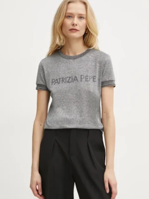 Patrizia Pepe t-shirt kolor szary 8K0278 K128