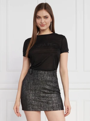 Patrizia Pepe T-shirt | Regular Fit czarny