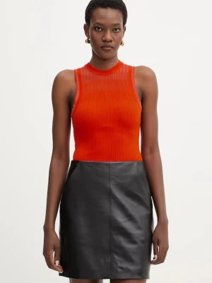 Patrizia Pepe top kolor pomarańczowy 8K0360 K310