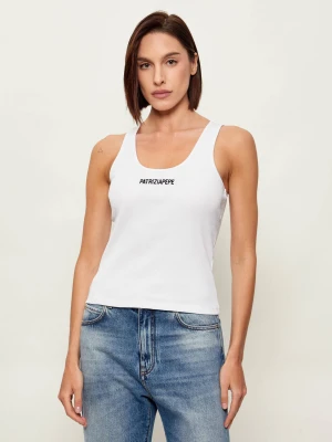 Patrizia Pepe Top | Slim Fit biały