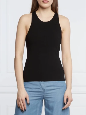 Patrizia Pepe Top | Slim Fit czarny