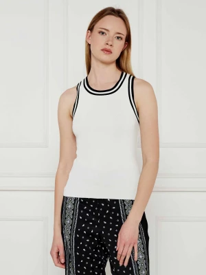 Patrizia Pepe Top | Slim Fit biały