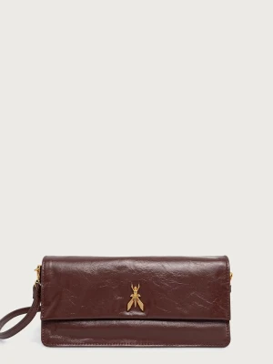 Patrizia Pepe torebka crossbody damska skórzana brązowy