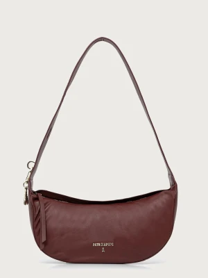 Patrizia Pepe torebka crossbody damska skórzana brązowy