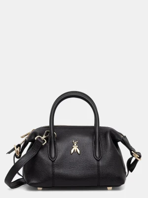 Patrizia Pepe torebka crossbody damska skórzana czarny