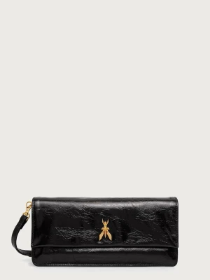 Patrizia Pepe torebka crossbody damska skórzana czarny